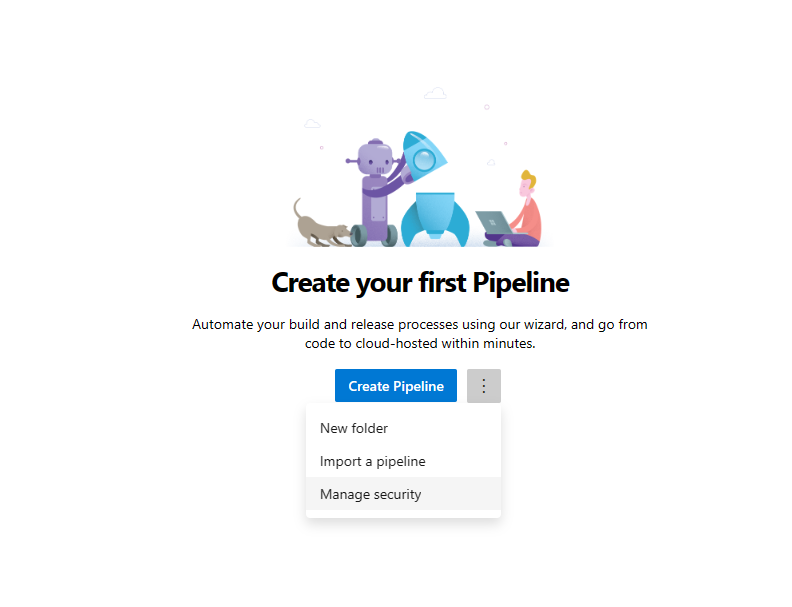 Screenshot della sicurezza della pipeline.