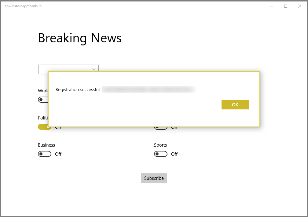 Registrazione e applicazione per dispositivi mobili