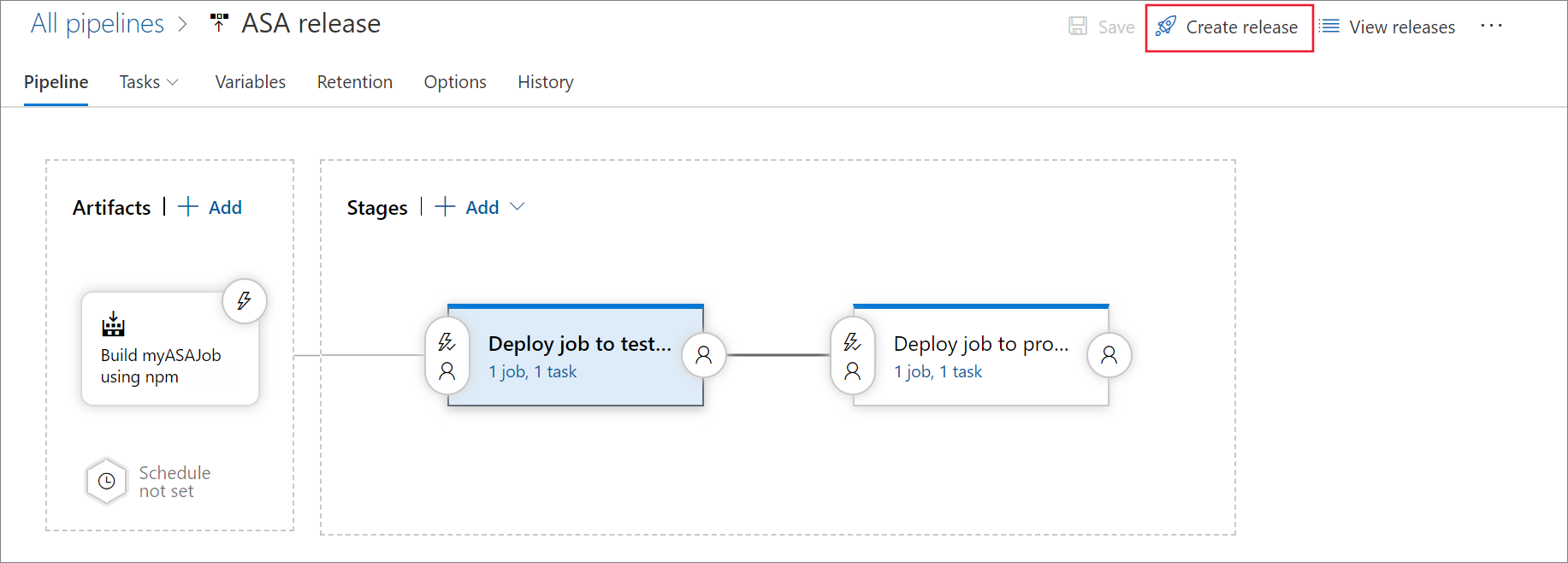 Creare una versione con Azure Pipelines