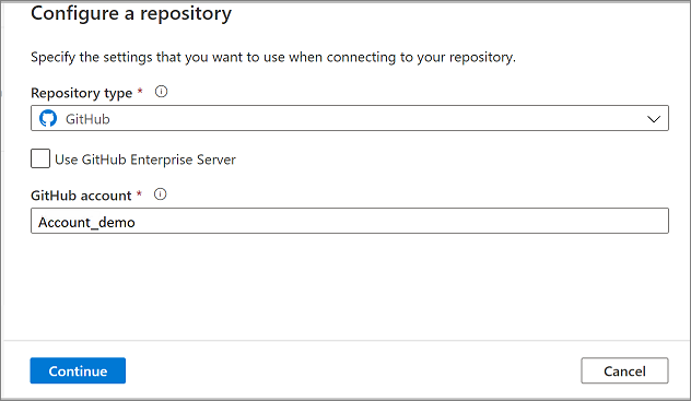 Impostazioni del repository GitHub