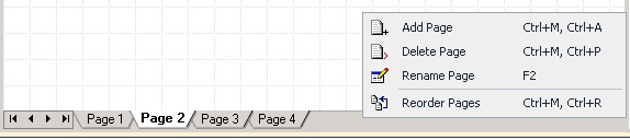 Aggiunta e ridenominazione delle pagine della griglia