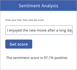 App dell'analisi del sentiment finita