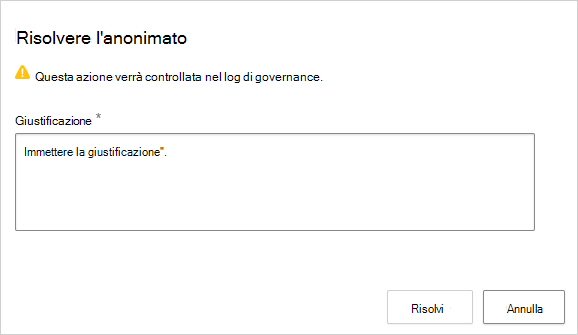 Popup Di risoluzione anonimi.