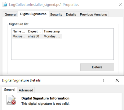 Firma digitale non valida.