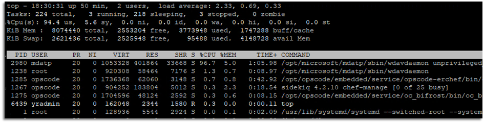 Si tratta dell'utilizzo della CPU