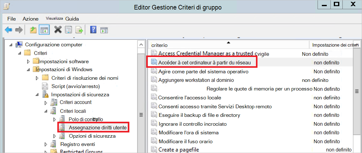 Screenshot of the Group Policy Management Editor.