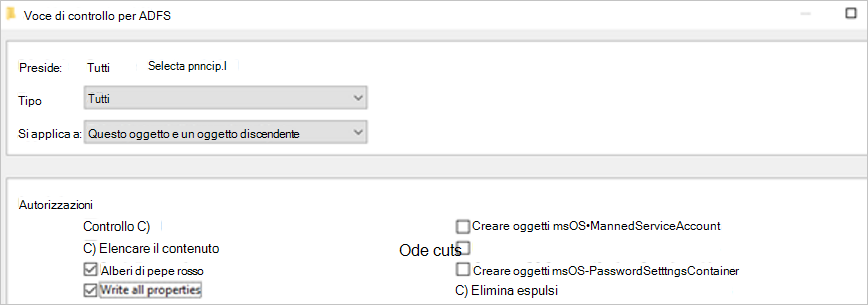 Screenshot of the auditing settings for Active Directory Federation Services.