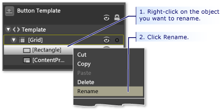 Come rinominare un componente di un modello