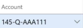 Completed ledger account field with license number.