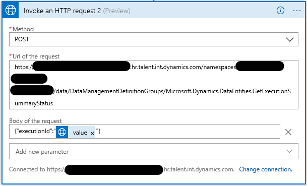 Azione Richiama richiesta HTTP 2.