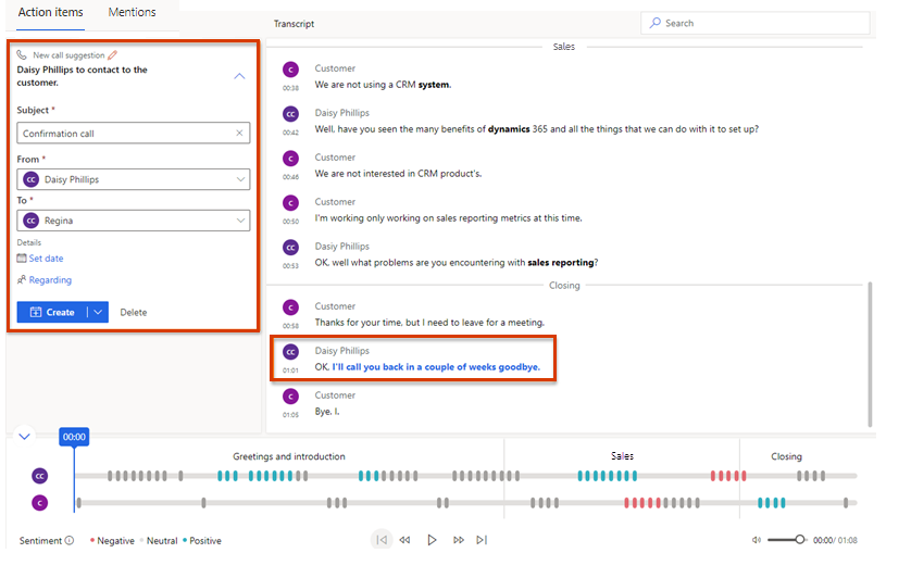 Configura un'attività