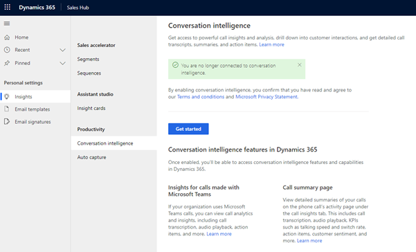 Introduzione a Conversazione intelligente per i responsabili delle vendite