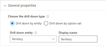 Selezionare entità di drill-down.