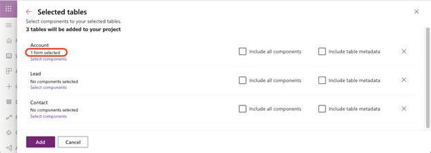 Conferma per l'aggiunta completata del modulo account