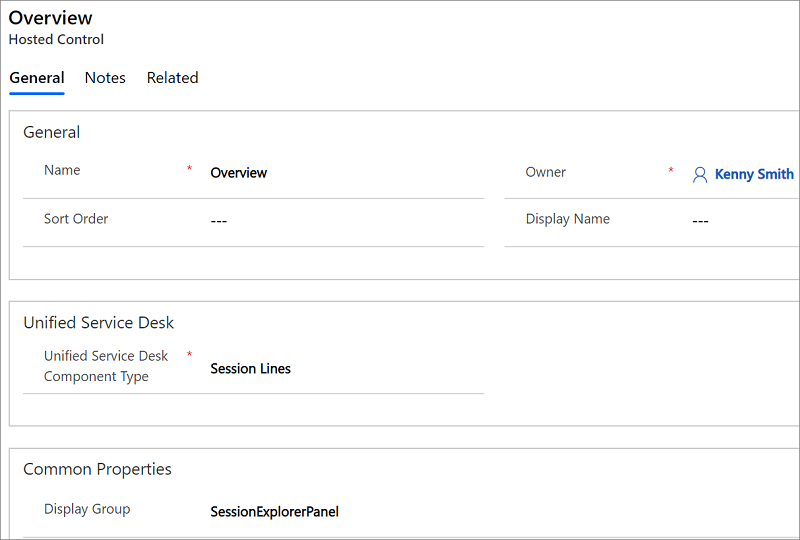 Create a Session Lines hosted control.