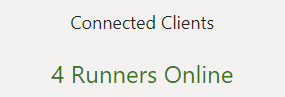 Esempio di immagine che mostra quattro runner online.