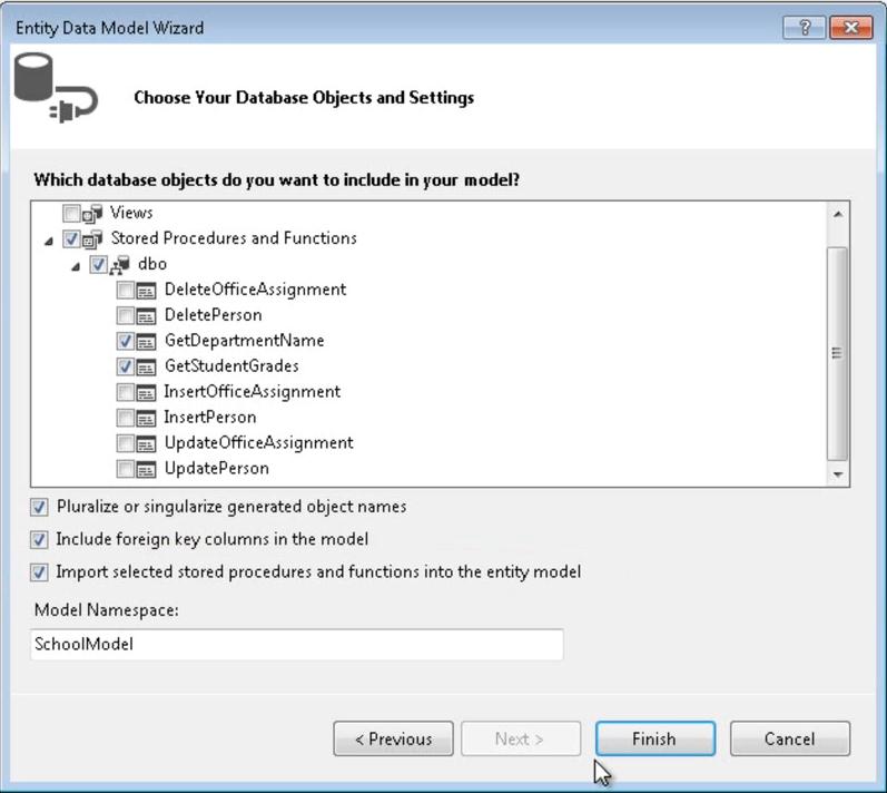 Importa stored procedure