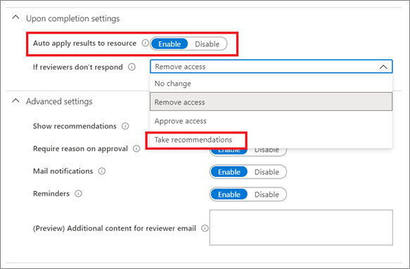 Screenshot che mostra la pianificazione delle verifiche di accesso.