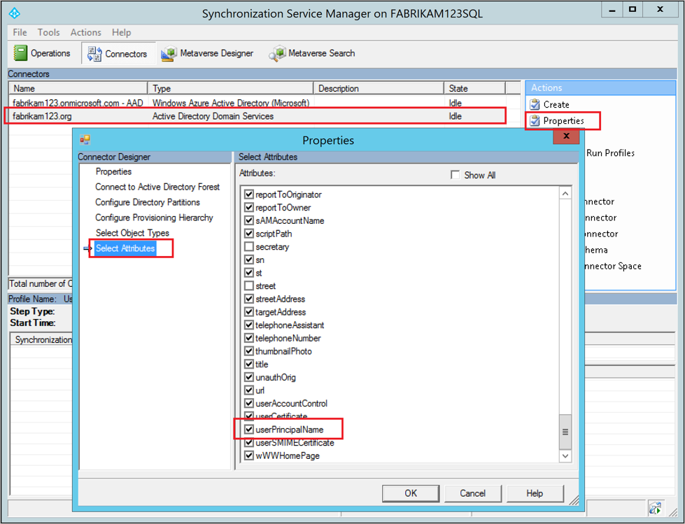 Aggiungere l'attributo di origine allo schema di AD Connector locale