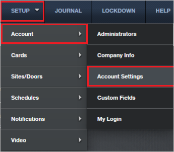 Console di amministrazione di Brivo Onair Identity Connector