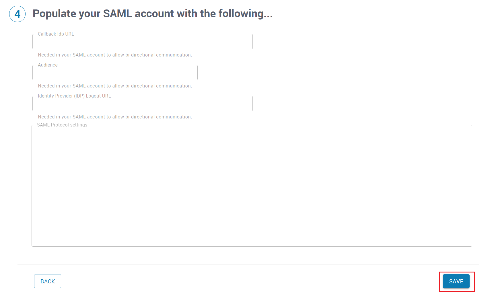 Account SAML