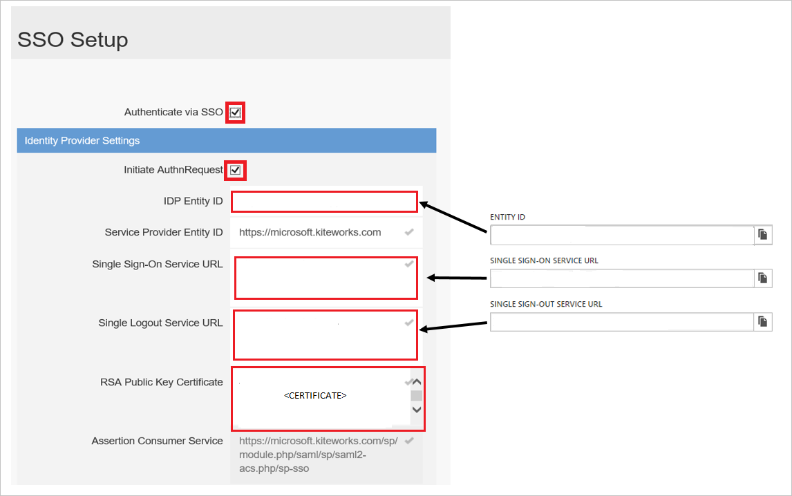 Configurare l'accesso Single Sign-On