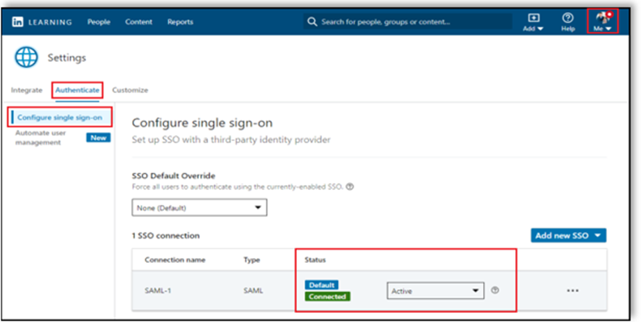 Abilitazione del Single Sign-On