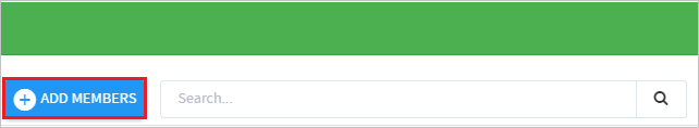 Screenshot che mostra il pulsante Aggiungi membri.