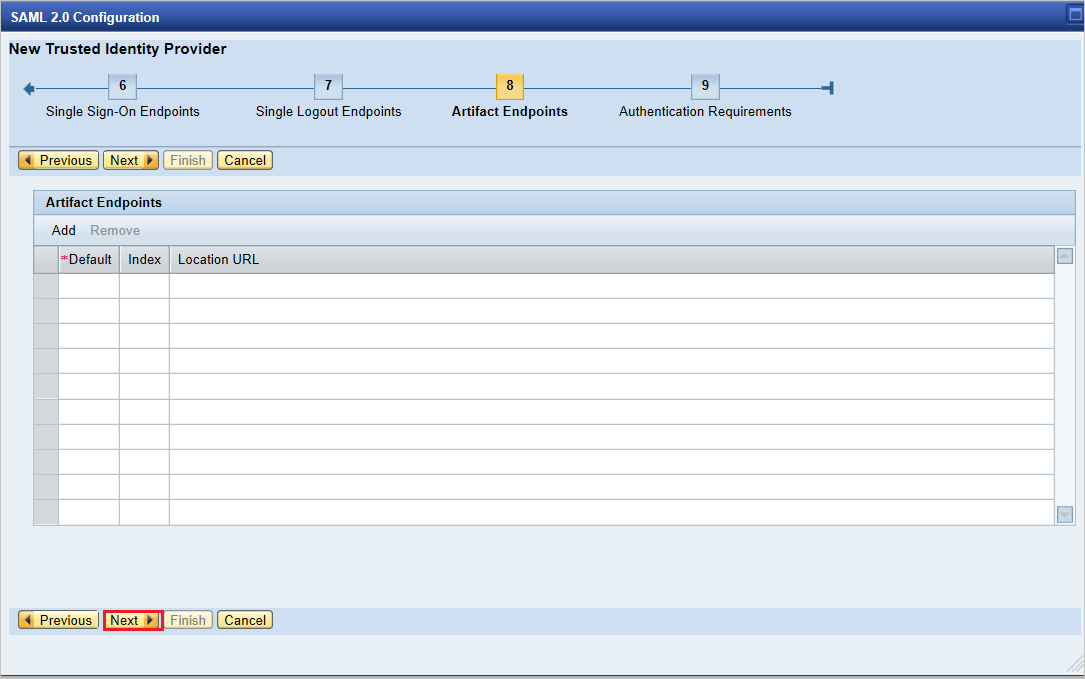 Artifact Endpoints in SAP