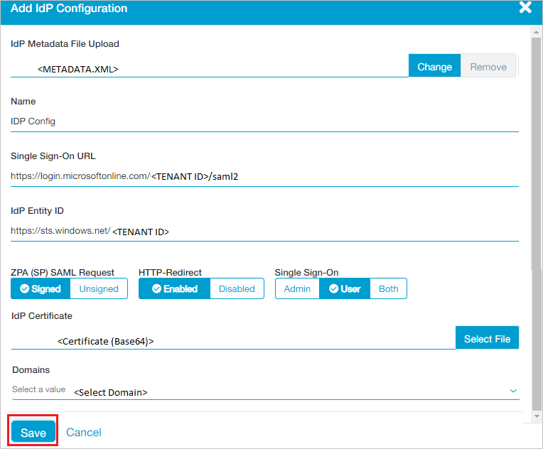 configurazione di Zscaler Private Access Administrator