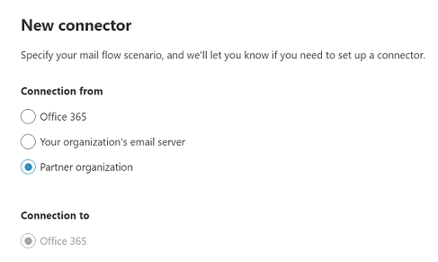 Screenshot che mostra la schermata in cui è configurato un connettore per applicare restrizioni di sicurezza.