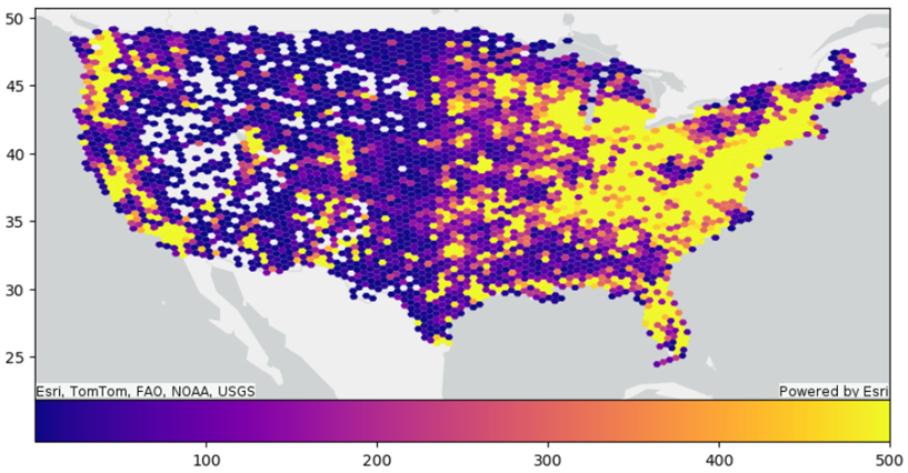 Screenshot showing spatial pattern identification and analysis.