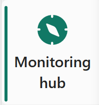 Screenshot del pulsante dell'hub di monitoraggio.