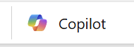 Screenshot del pulsante Copilot nella scheda 