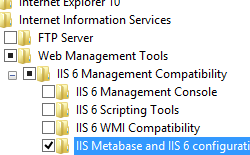 Immagine del riquadro Compatibilità gestione di I S 6 espansa con la meta base I S e L'opzione I S 6 Configuration Compatibility selezionata.