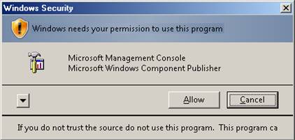 Screenshot della finestra di dialogo Sicurezza di Windows.