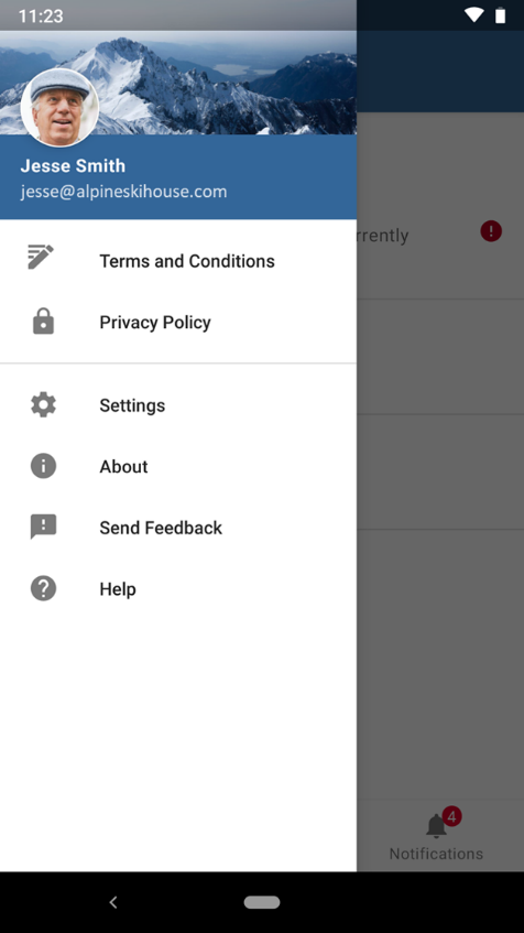 Screenshot dell'esempio n. 1 per Intune'immagine di personalizzazione di Android