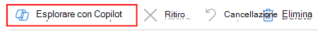 Screenshot che mostra come selezionare Esplora con Copilot quando si seleziona un dispositivo in Microsoft Intune e nell'interfaccia di amministrazione di Intune.