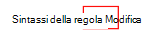 Screenshot che mostra come selezionare l'editor della sintassi delle regole per usare il generatore di regole in Microsoft Intune.