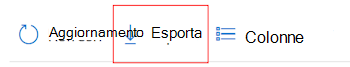 Esportare i dati di log in Monitoraggio di Azure selezionando Esporta impostazioni dati in Microsoft Intune e Intune'interfaccia di amministrazione.