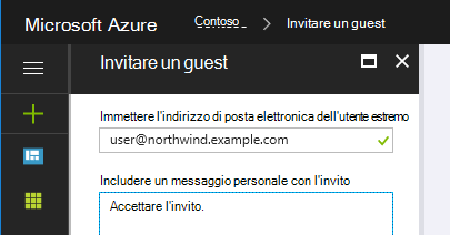 Invito di un utente esterno come guest