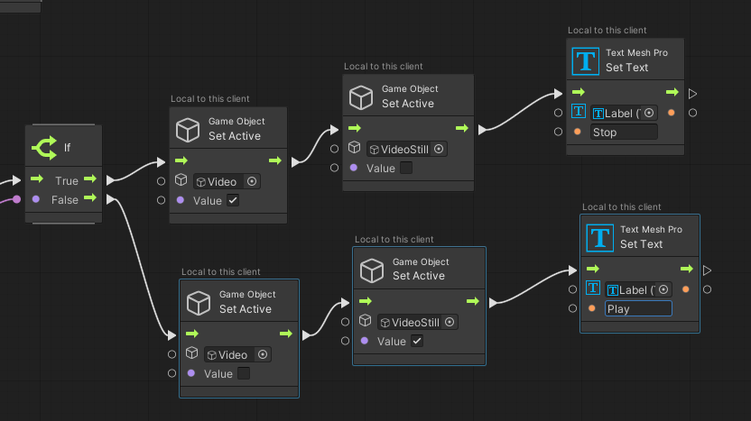 Screenshot di uno script visivo.