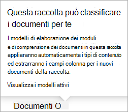 Visualizzare i modelli attivi.