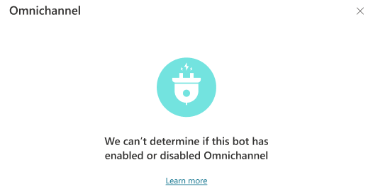 Messaggio indicante che non è possibile determinare se questo copilota ha abilitato o disabilitato le funzionalità Dynamics 365.