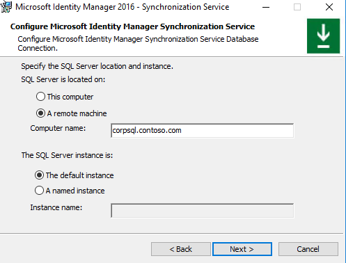 Immagine della connessione di database