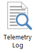 Icona che rappresenta un log di telemetria con una lente di ingrandimento.