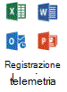 Icona per la registrazione dei dati di telemetria nelle applicazioni di Office.