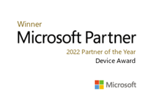 Screenshot del logo del premio del Centro per i partner per il 2021 dell'anno.