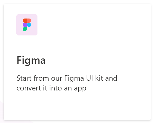 Selezionare Figma dalle opzioni disponibili.