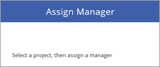 Layout di Assign Manager.